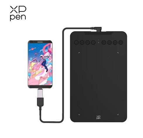 XPPen Deco Mini7 V2 Graphics Tablet 7‘’ Digital Drawing Tablet 16384 Levels for Android Mac Windows Online Education Art Design