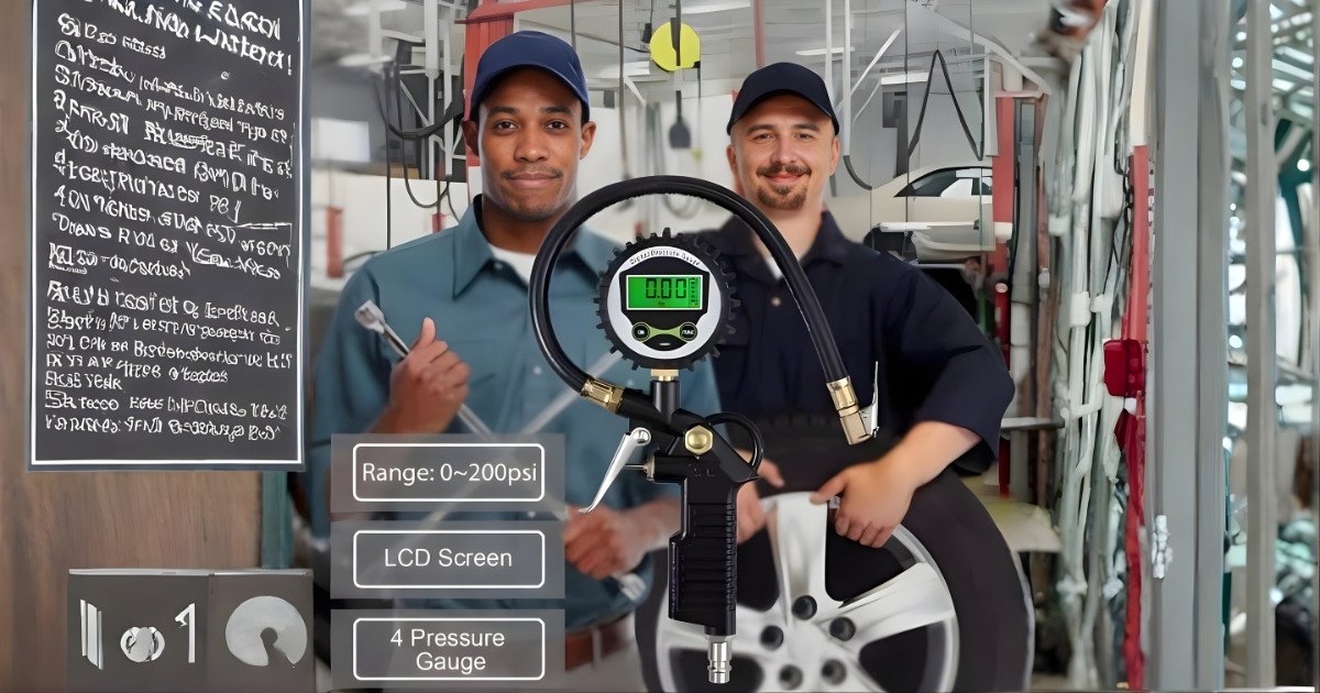 Tire Pressure Monitor System – Universal TPMS Inflator Hose Gauge Tool