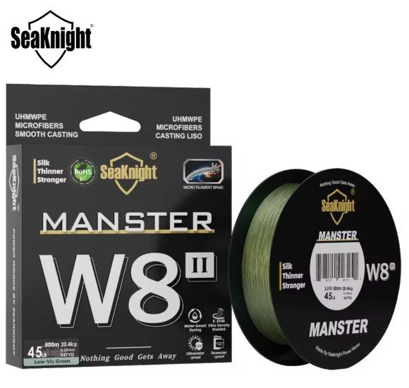 SeaKnight Brand W8 II Series 8 Strands Fishing Line Advanced Wide Angle Technology Braided PE Line Freshwater Saltwater Fishing