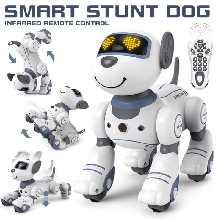 Intelligent Remote Control Robot Dog Electronic Stunt Voice Command Programmable Touch-sense Music Song Kids Toy for Boys