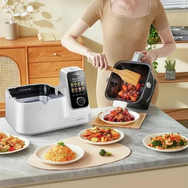 220V Kitchen Robot Cooker Automatic Stir Frying Machine Multifunctional Cooking Robot Kitchen Equipment Robots De Cuisine
