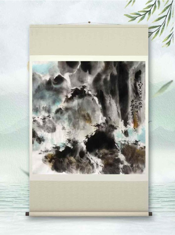 Jin Zhong’s painting :Echoes in the Empty Valley-空谷足音