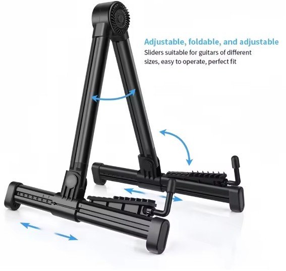 Miwayer Guitar Stand Folding A Frame Floor Universal ABS for Acoustic Classical Electric Bass Guitars Banjo Ukulele Portable