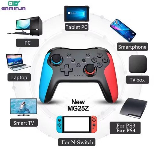 GAMINJA MG25Z Wireless Controller Bluetooth Gamepad For Nintendo Switch PS3 PC Joystick Dual Vibration Gamepad Lag Free
