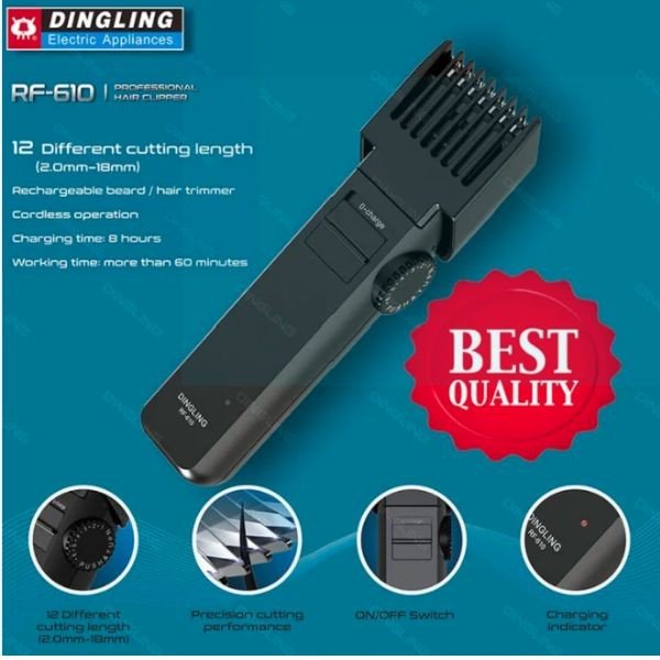 Dingling RF-610 Hair AND BEARD Trimmer For Men RF 610 HAIR CLIPPER